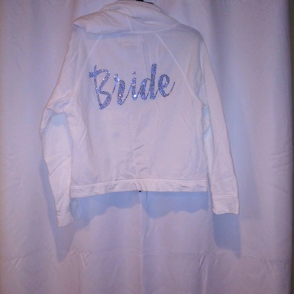 I do.VS Blue Rhinestone Zip Hoodie - Picture 1 of 7